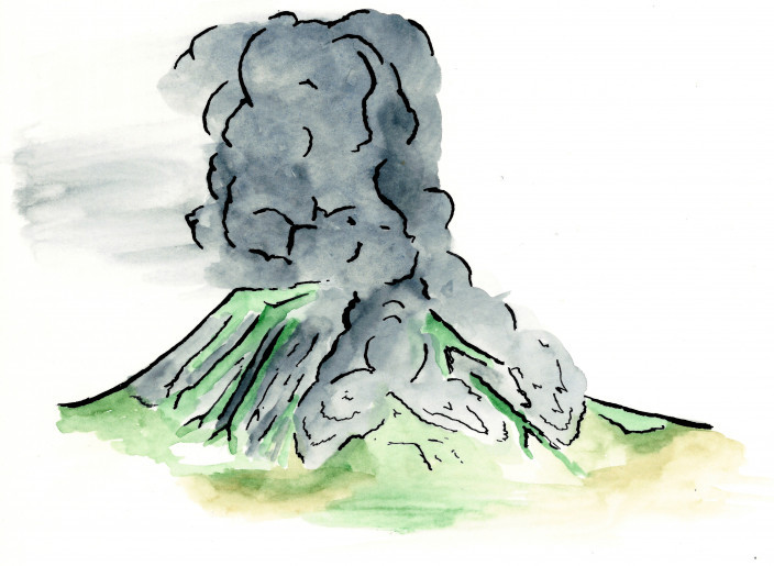 Volcan explosif